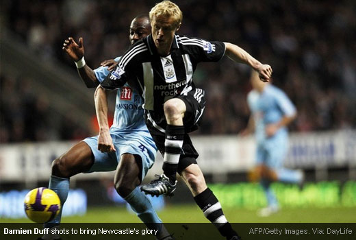 Damien Duff shots to bring the glory for Newcastle United