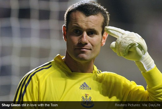 Shay Given did not think to leave Newcastle