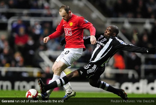 Geremi run out of steam towards the end Geremi run out of steam towards the end