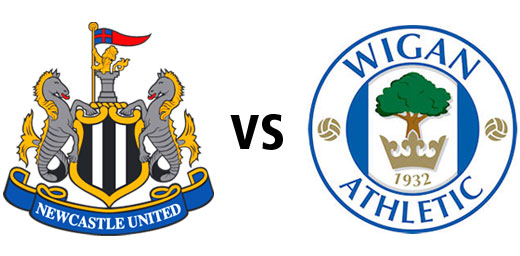 Newcastle United vs Wigan Athletic, Premier League match October 16th, 2010