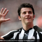 Joey “Bart” Barton waves to the Toon Army during the Sunderland match Joey “Bart” Barton waves to the Toon Army during the Sunderland match