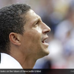 Chris Hughton looks on the future of Newcastle United