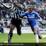 Sol Campbell battles for the ball with Salomon Kalou Sol Campbell battles for the ball with Salomon Kalou