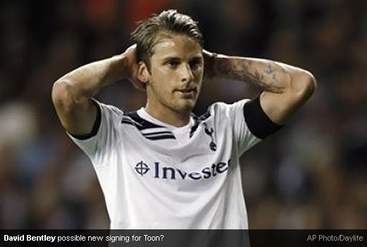 David Bentley is going to changed his shirt color?