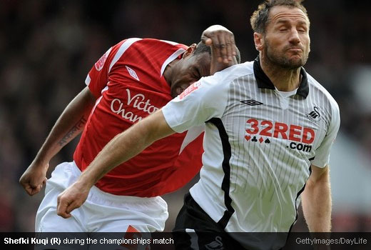 Shefki Kuqi during the championships match