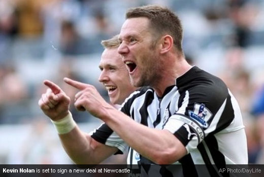 Kevin Nolan is set to sign a new deal at Newcastle