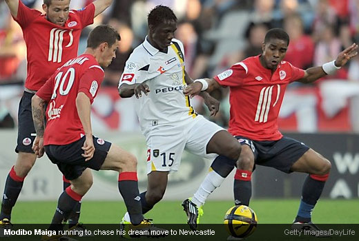 Modibo Maiga running to chase his dream move to Newcastle [Magpies Zone/Getty Images/DayLife]