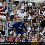 Leon Best prepares to head the ball at goal [Magpies Zone/GettyImages/DayLife]
