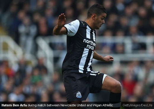 Hatem Ben Arfa during match between Newcastle United and Wigan Athletic [MagpiesZone/GettyImages/DayLife]