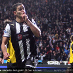 Hatem Ben Arfa celebrates after scoring against Blackburn Rovers