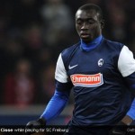 Papiss Demba Cisse while playing for SC Freiburg Papiss Demba Cisse while playing for SC Freiburg