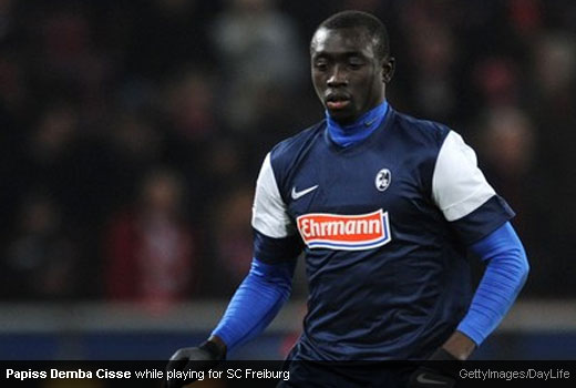 Papiss Demba Cisse while playing for SC Freiburg