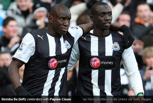 Demba Ba and Papis Demba Cissé