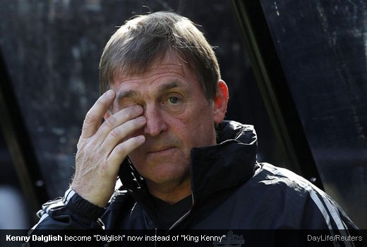 Kenny Dalglish become "Dalglish" now instead of "King Kenny"