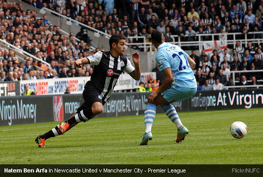 Hatem Ben Arfa in Newcastle United v Manchester City - Premier League