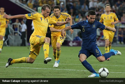 Yohan Cabaye scoring against Ukraine