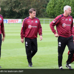 Alan Pardew with his backroom staff Andy Woodman, John Carver and Steve Stone Alan Pardew with his backroom staff Andy Woodman, John Carver and Steve Stone