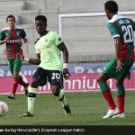 Gael Bigirimana during Newcastle’s Europa League match against C.S Maritimo Gael Bigirimana during Newcastle’s Europa League match against C.S Maritimo