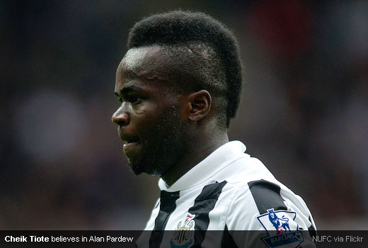 Cheik Tiote believes in Alan Pardew