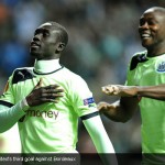 Papiss Demba Cissé score United’s third goal against Bordeaux Papiss Demba Cissé score United’s third goal against Bordeaux
