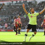 Yohan Cabaye celebrates his goal against 5under1and Yohan Cabaye celebrates his goal against 5under1and