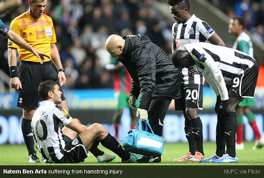 Hatem Ben Arfa suffering from hamstring injury