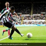 Sylvain Marveaux scores the opening goal for Newcastle Sylvain Marveaux scores the opening goal for Newcastle