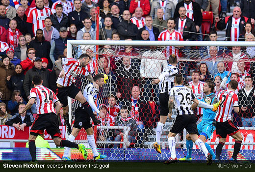 Steven Fletcher scores mackems first goal